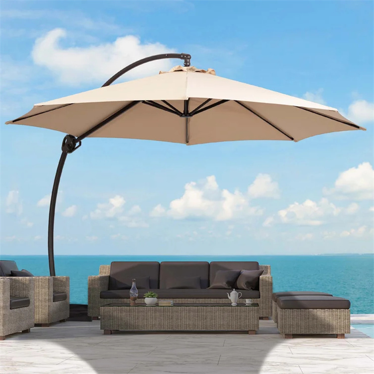 11FT Curvy Cantilever Patio Offset Hängeschirm