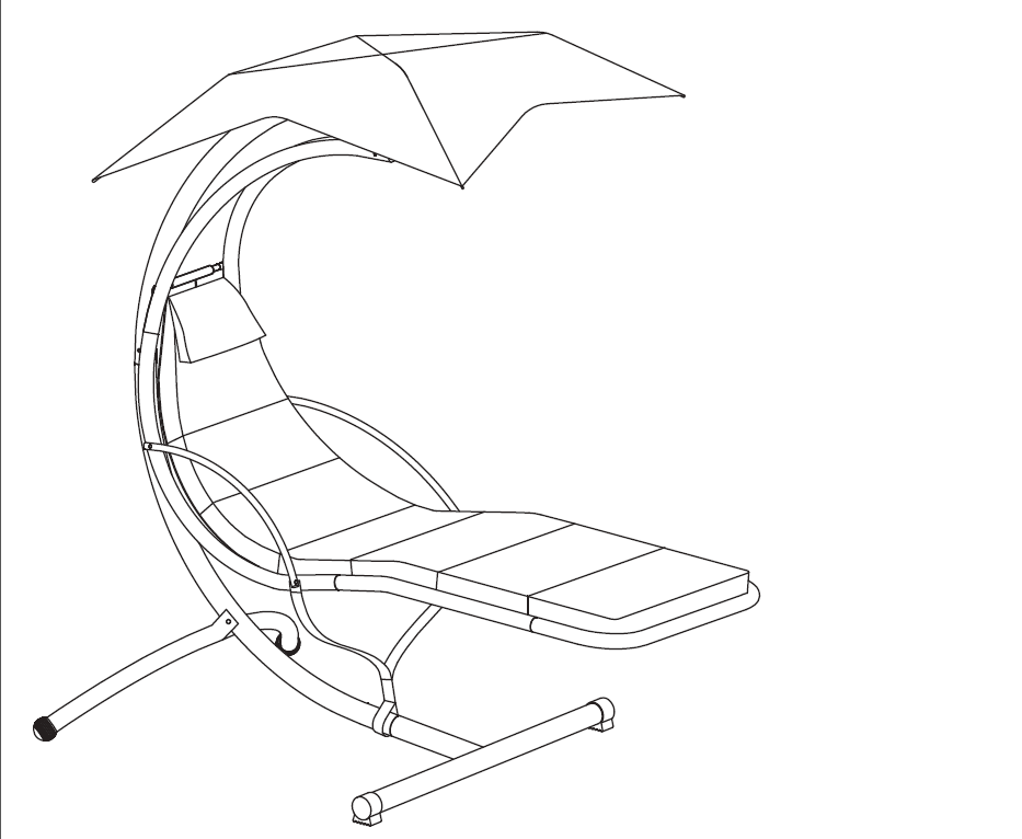 Montageanleitung für hängende Chaiselongue