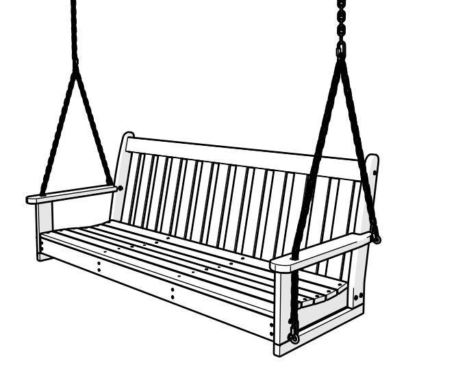 Montageanleitung für Hängebank für die Terrasse