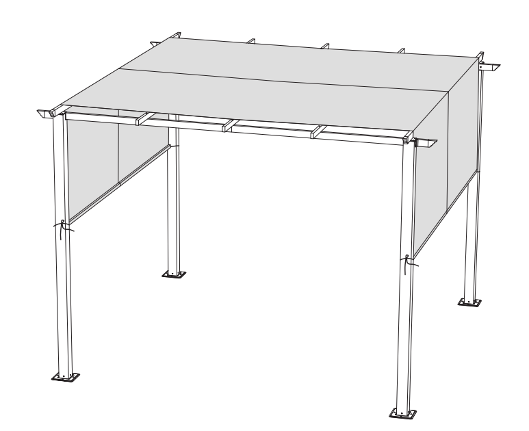 Produkthandbücher für 10'x10' flache Pergola