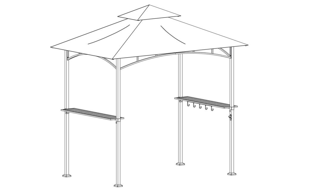 Installationsanleitung für den Stahlgrillpavillon