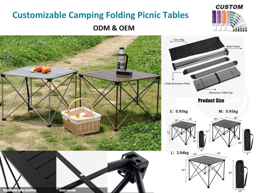 Dies ist ein Campingtisch für hervorragende Outdoor-Aktivitäten
