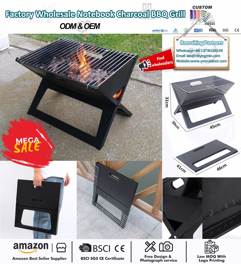 Toller kleiner tragbarer Holzkohlegrill!