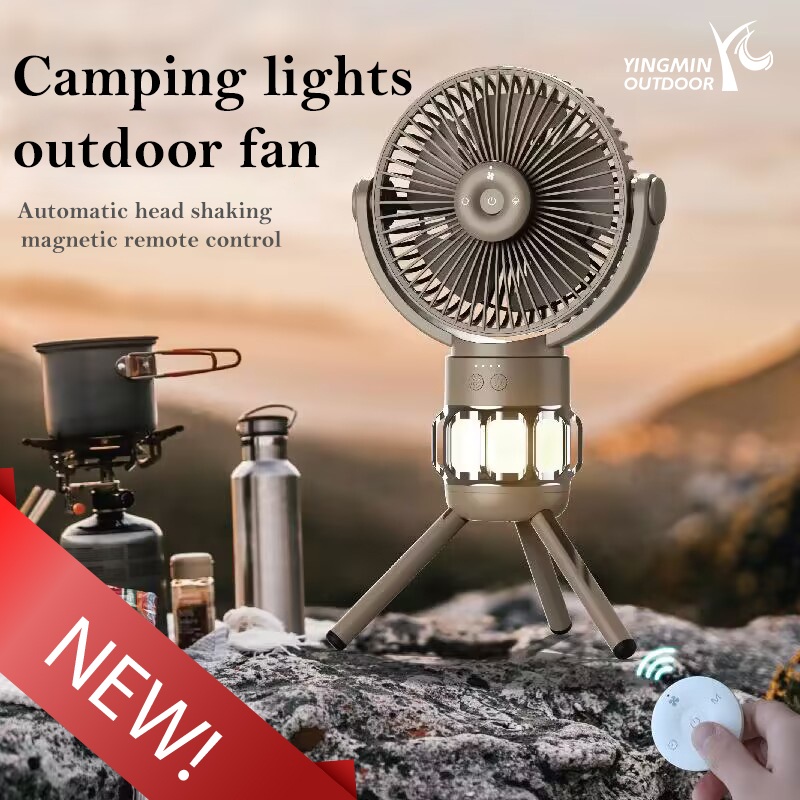 Campingventilator mit LED-Laterne