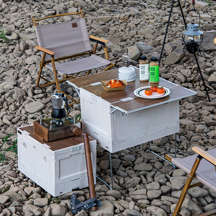 Zusammenklappbare Camp -Aufbewahrungsboxen