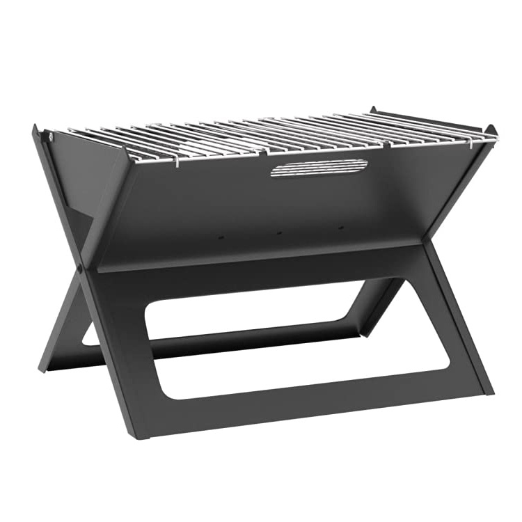 Zusammenklappbarer Notebook-Holzkohle-BBQ-Grill