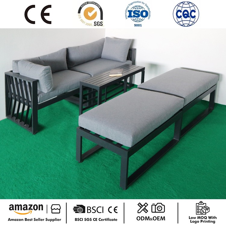 Neuestes Outdoor-Schnittsofa-Set aus Aluminium