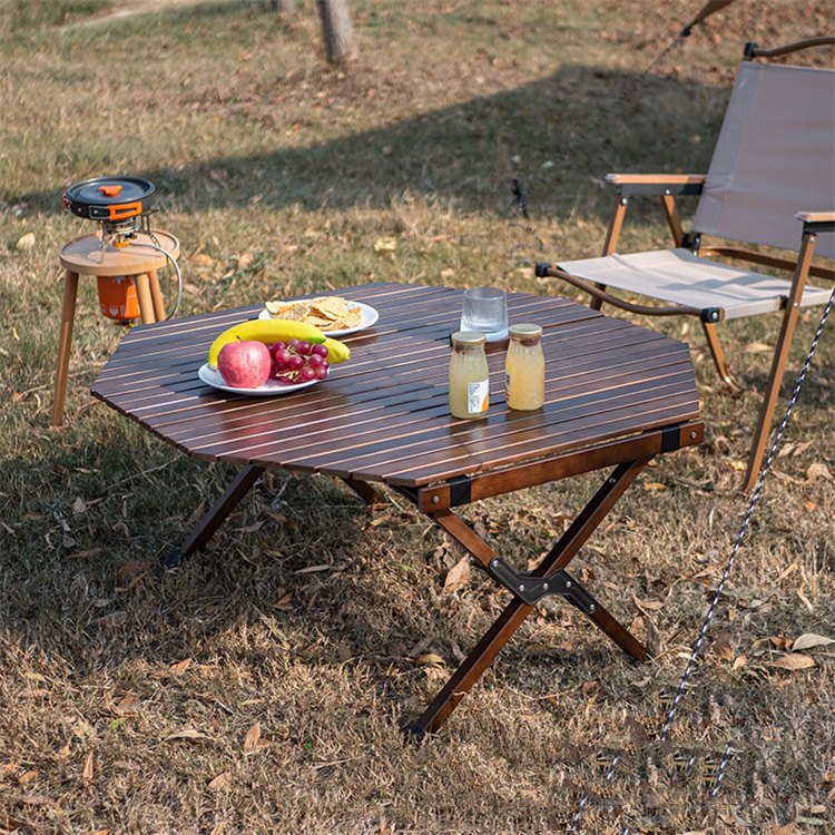 Achteckiger Klappcamping -Picknicktisch