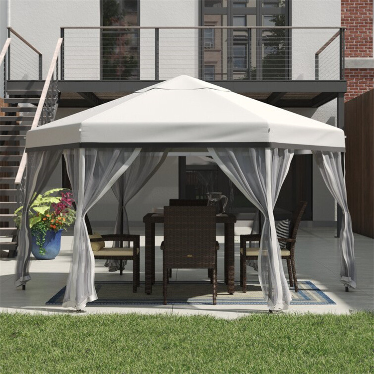 11 x 11 ft Softtop Hexagon Gazebo