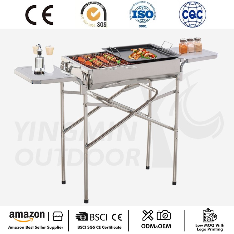 Tragbarer BBQ-Holzkohlegrill