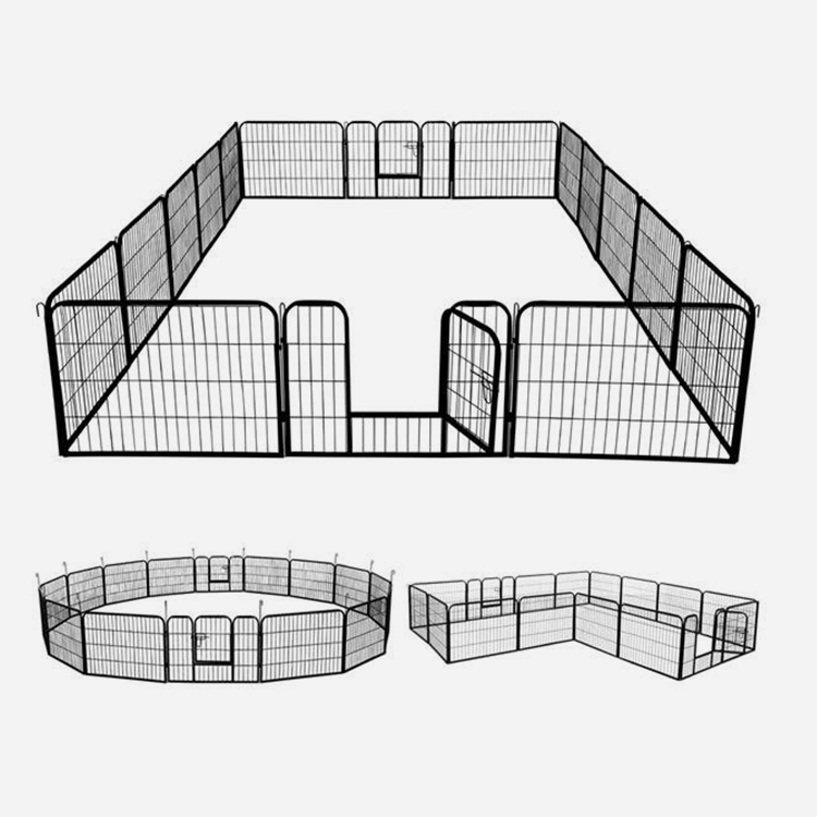 16-Panel-Metallhaushund-Laufstall-Zwinger