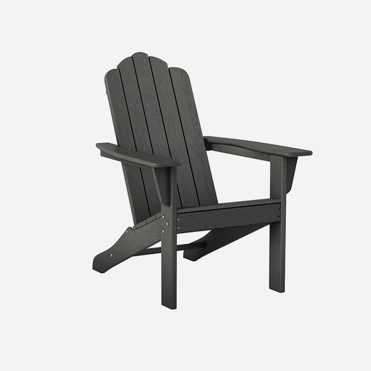 Adirondack-Stuhl für den Außenbereich, grauer Poly-Patio